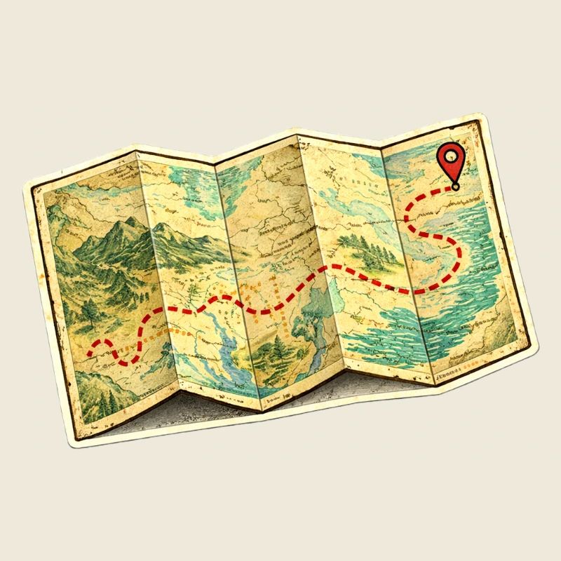 Aventure sur le chemin de la carte ancienne