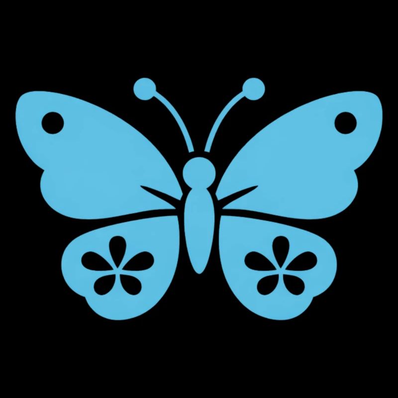 Schmetterling blue