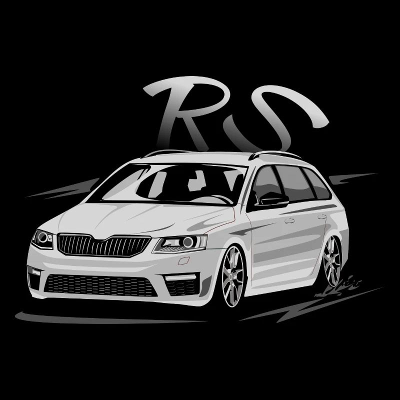 Octavia 3RS Combi ohne Fahrer tuning low camber
