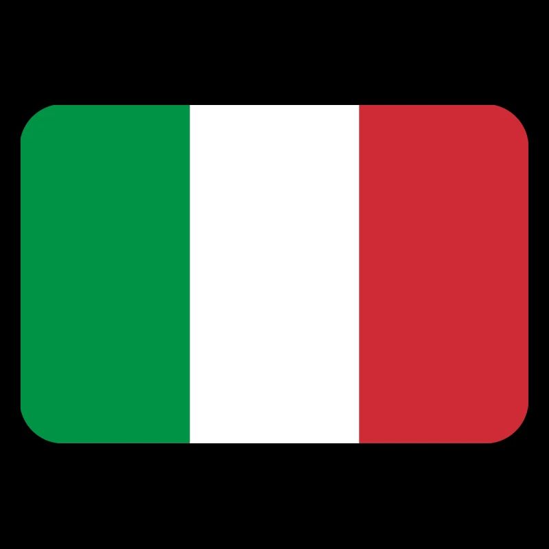 ITALY FLAG round corner 400 dpi