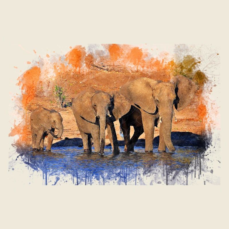 herd of elephants