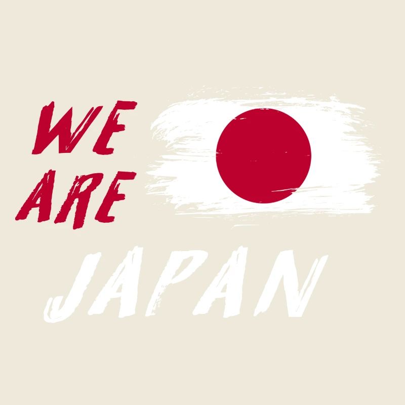 we are Japan flags design