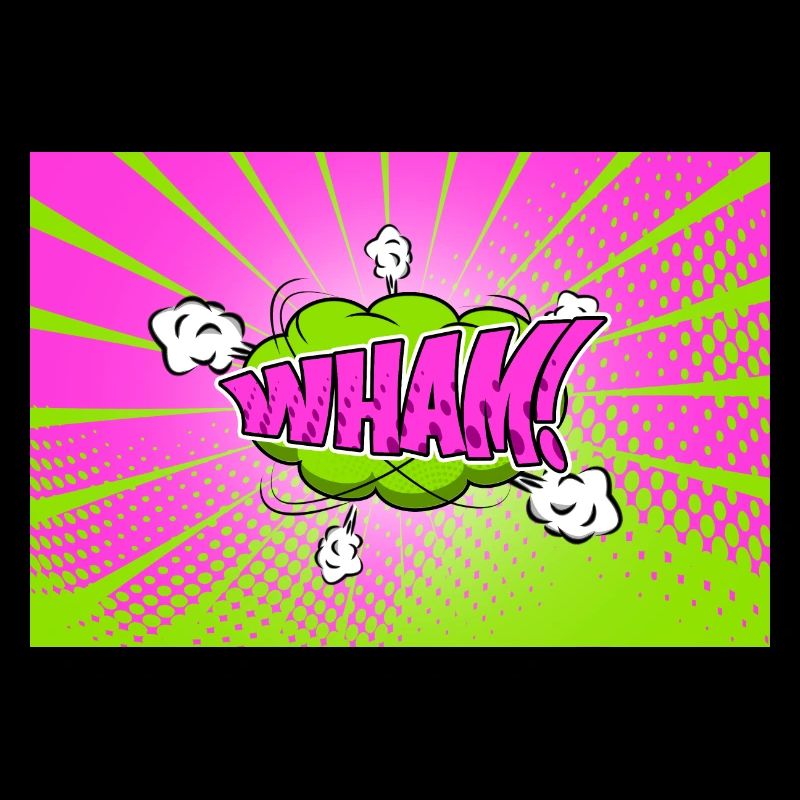 Schlag! Comic Style Bubble Graffiti Schriftzug