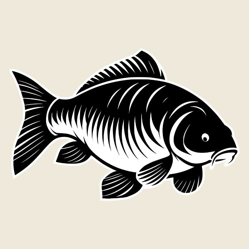 Carp black and white