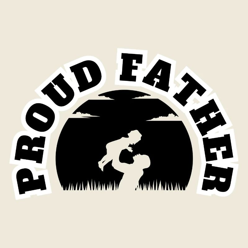 Proud Daddy Daughter Kid Black