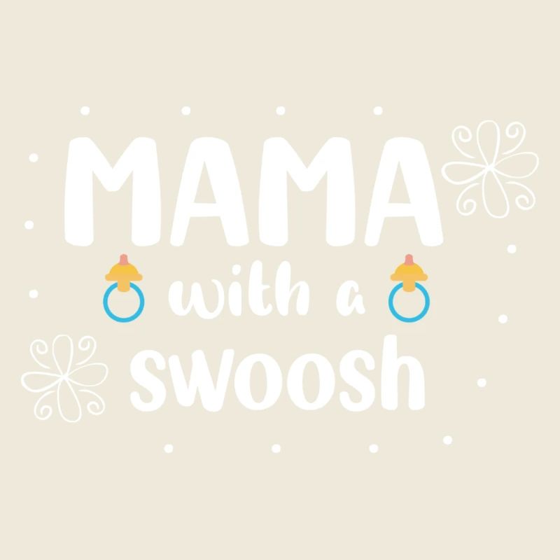 Mama with a swoosh