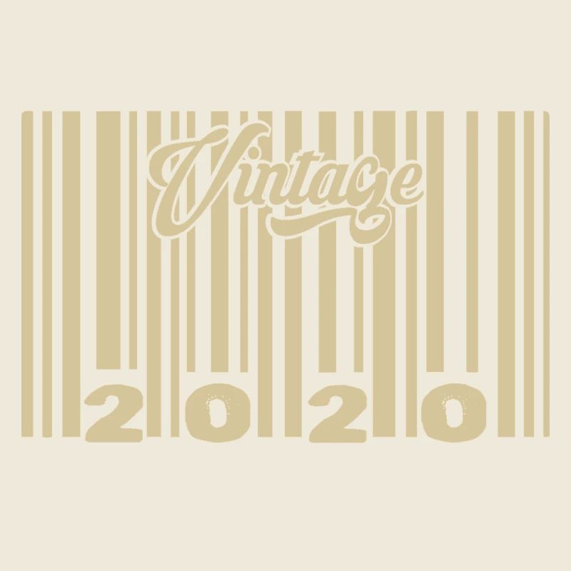 vintage 2020 Barcode 2020: Year 2025.