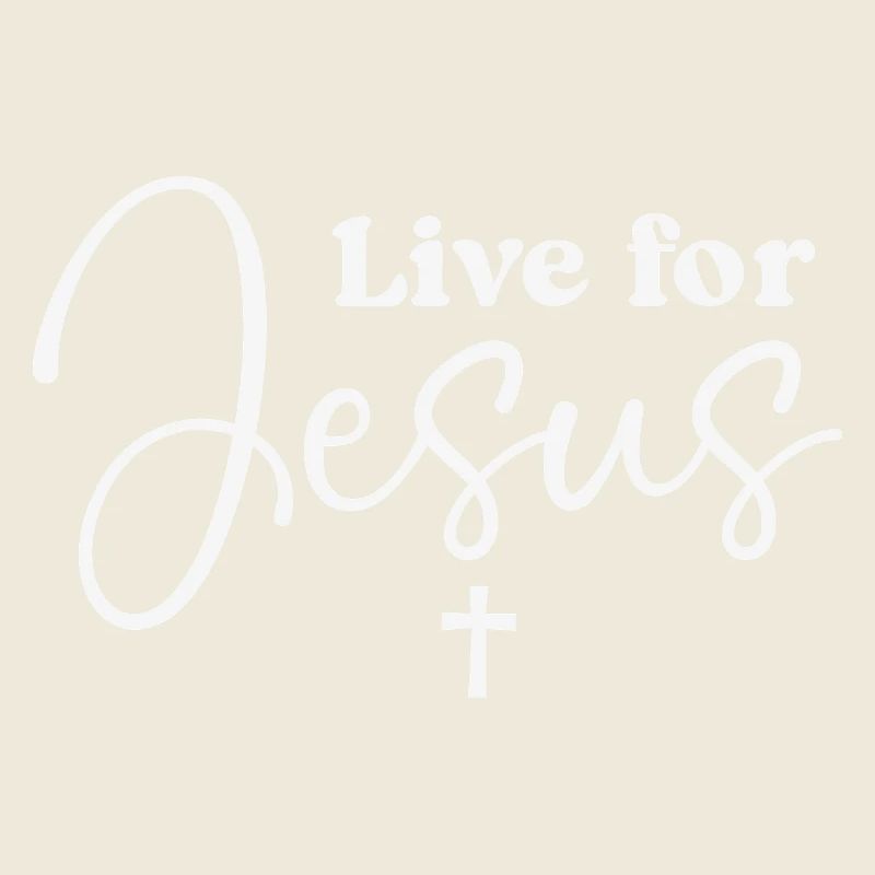 Live for Jesus Script Typography