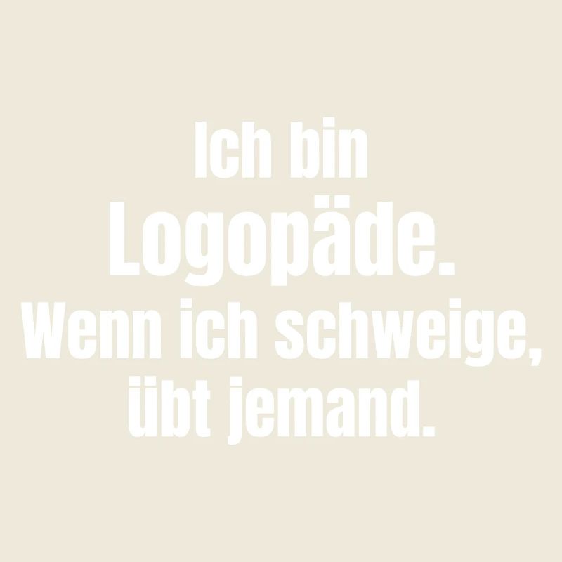 Logopäde Zitat Typografie Poster