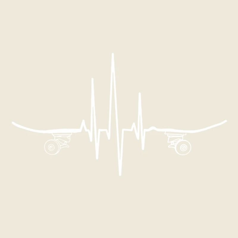 Pulse Skateboard Heartbeat Graphic