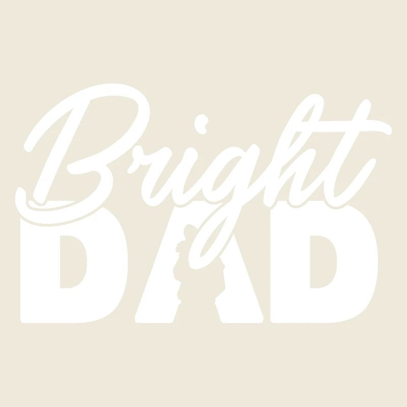 Bright Dad Silhouette florale Art de l’amour de la nature