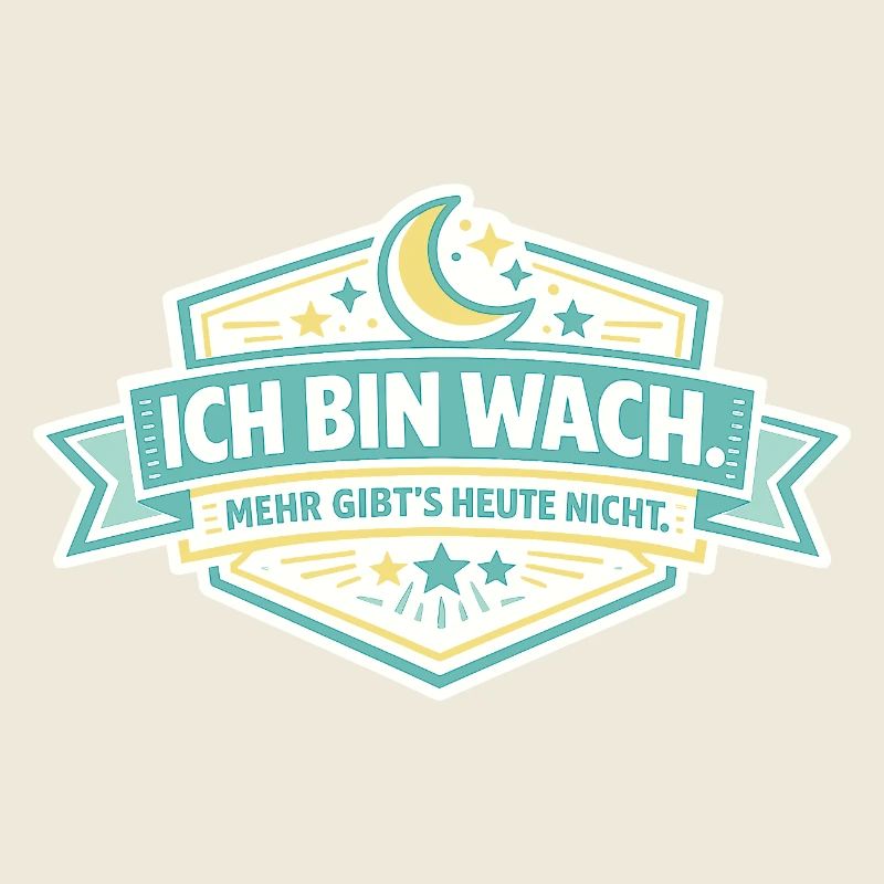 Ich bin wach Badge