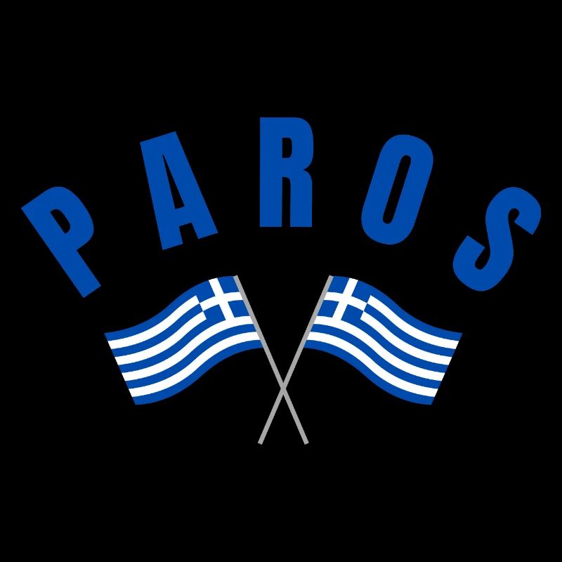 Paros Crossed Flags Emblem