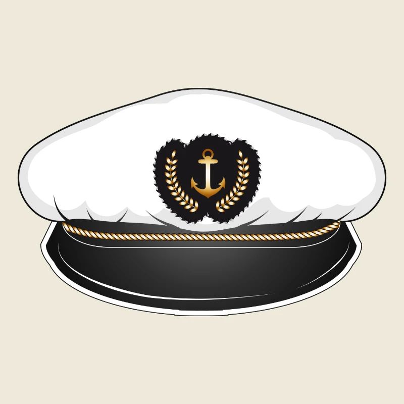 Chapeau de capitaine pour le capitaine de son navire