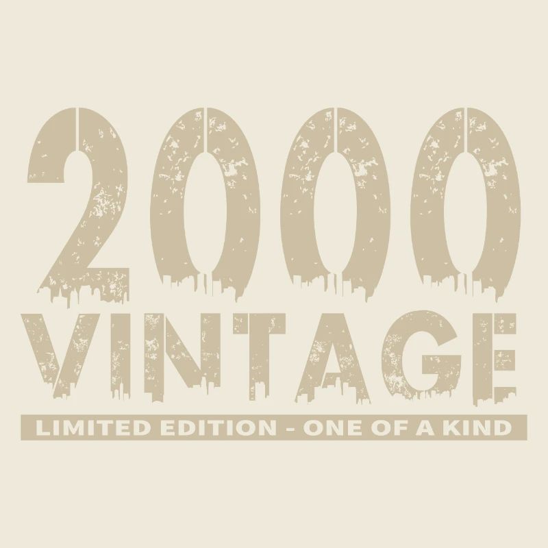 Vintage 2000 Bursdag - One of Kind