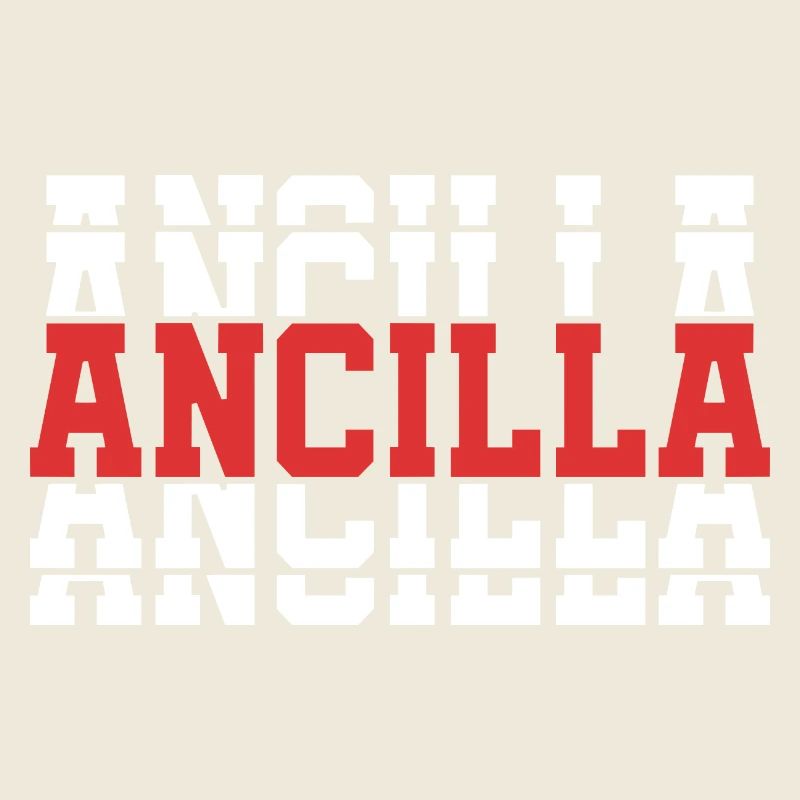 Girl Name Ancilla gestapelte Geschenkidee