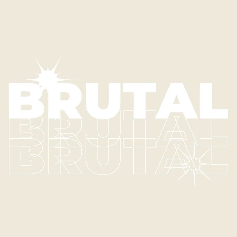 Brutal Echo Geometric Print