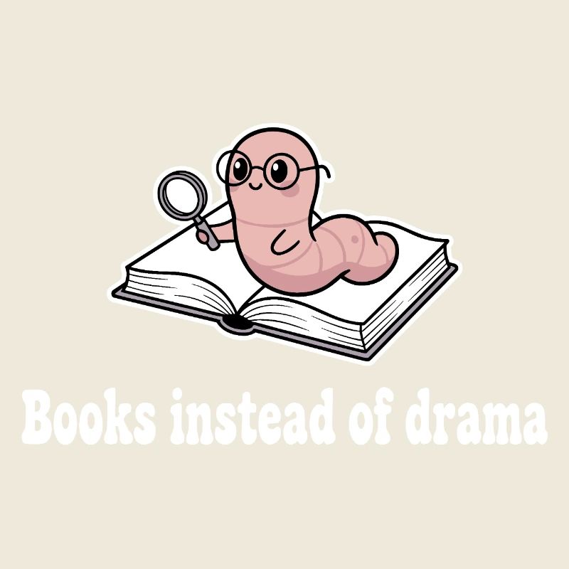 Bücher statt Drama: Wurm mit Lupe