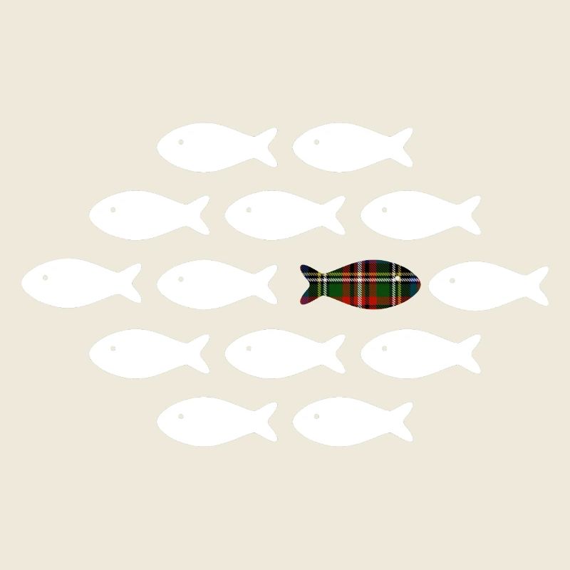 Unique Plaid Fish
