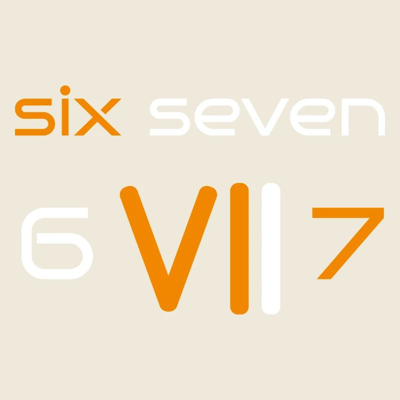 six seven 6 7