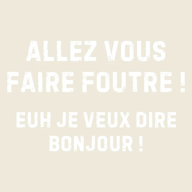 Provocation en Lettres Blanches Noir