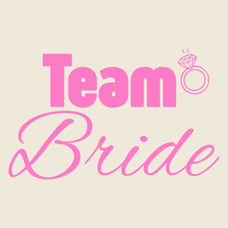 Équipe Mariée : Logo de la bague rose