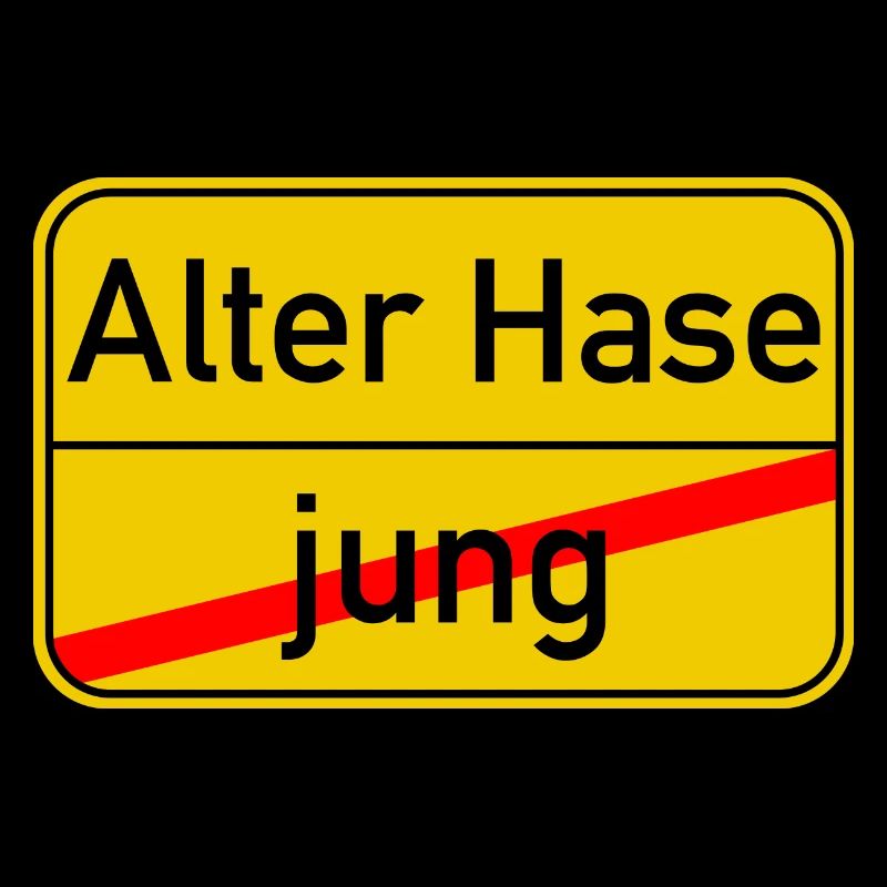 Ortsschild jung - Alter_Hase