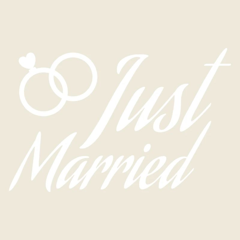 Juste mariés anneaux