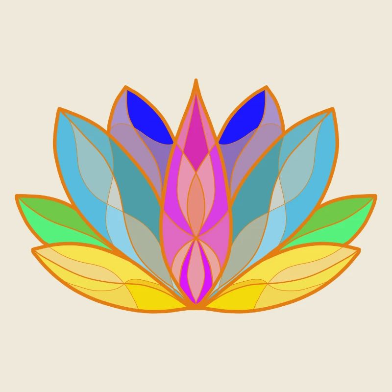 Blühendes Lotus Mandala Design