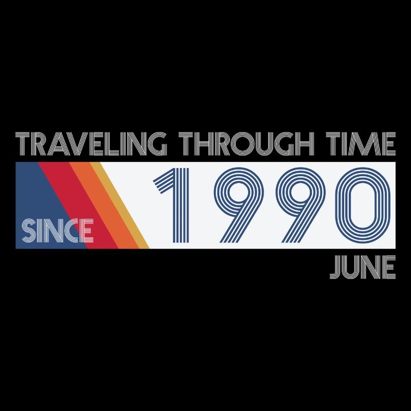 Funny Zeitreise Geburtstags Design Juni 1990