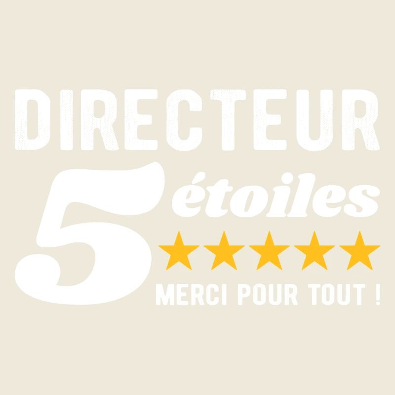 Cadeau Directeur 5 Étoiles - Merci pour tout 