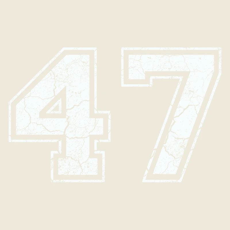47 en blanc avec un regard affligé