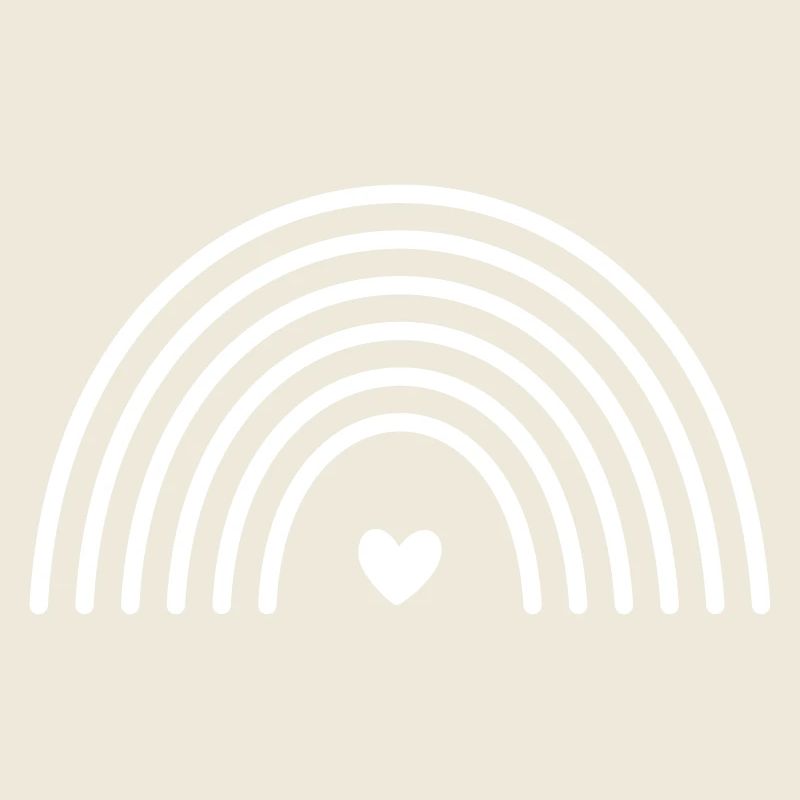 Rainbow Heart Symbol