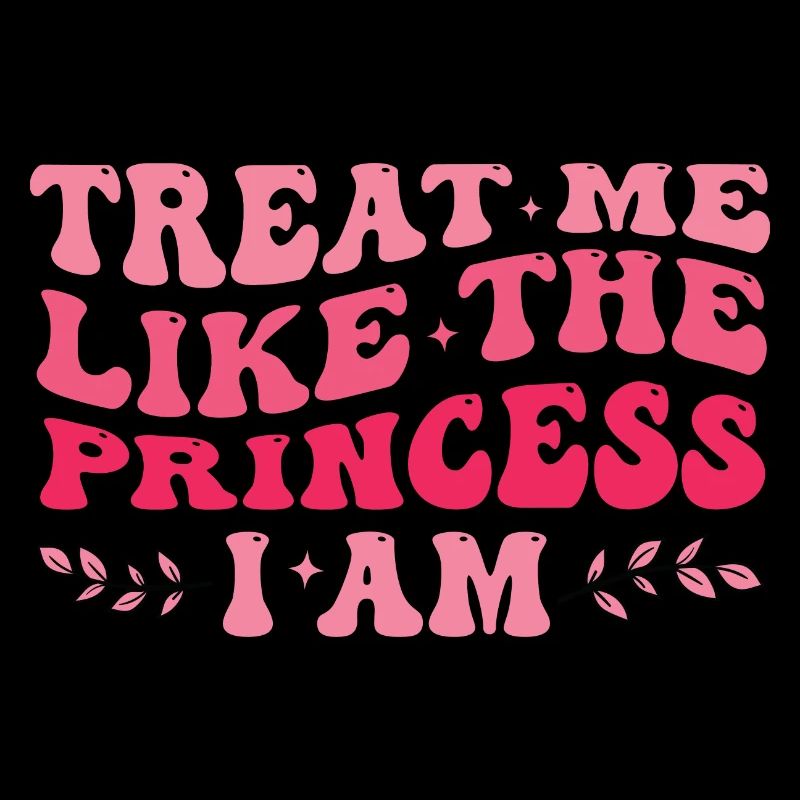 Behandle mich wie die Prinzessin, ich bin ein lila süßes Mädchen