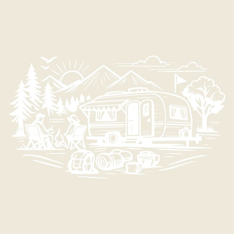 Camping Trailer Landscape