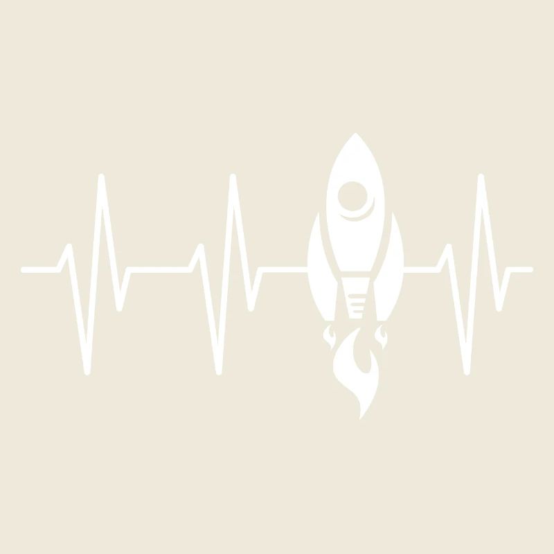 fusée, battement de cœur, espace, ecg, voyage dans l’espace, astronaute