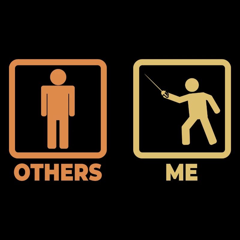 Fechter Strichmännchen