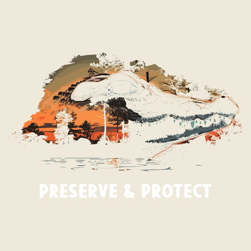 Preserve & Protect Crocodile Alligator Caiman Repti