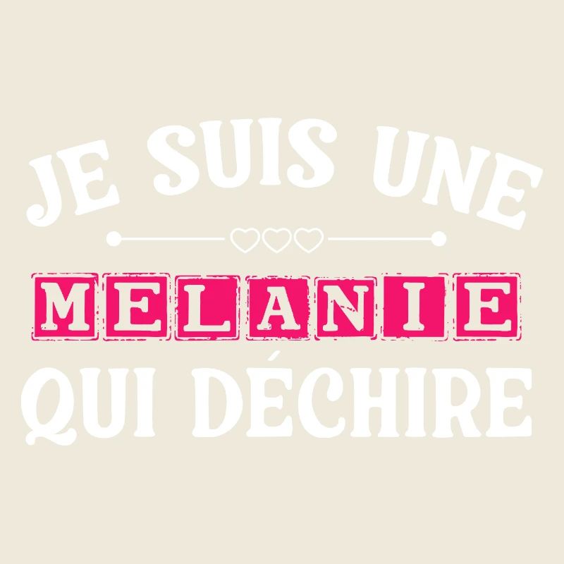 T-Shirt Ich bin eine Melanie, die rockt