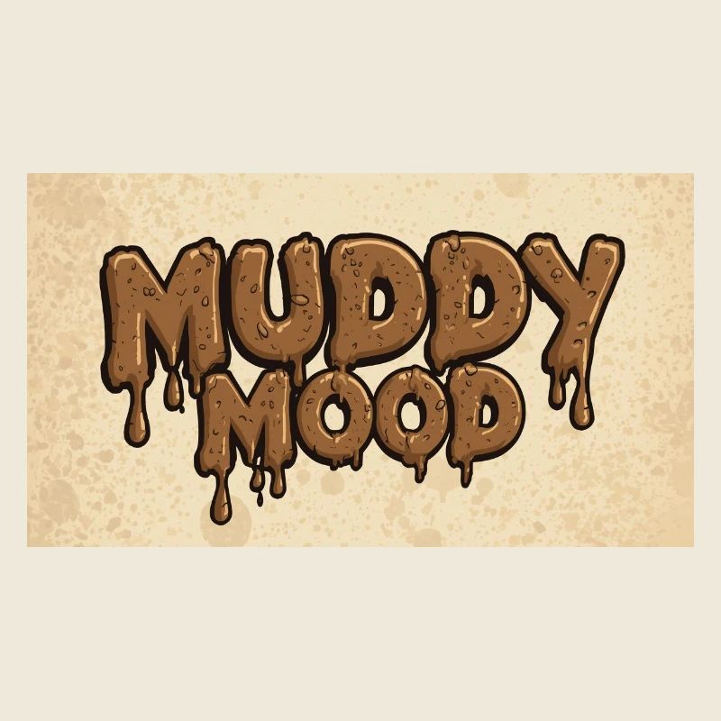 Conception de lettrage d’ambiance boueuse