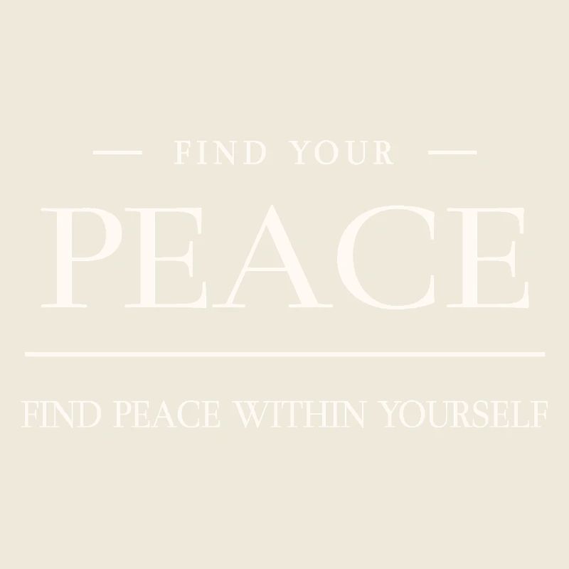 Peace is in Yourself – Peace Quote