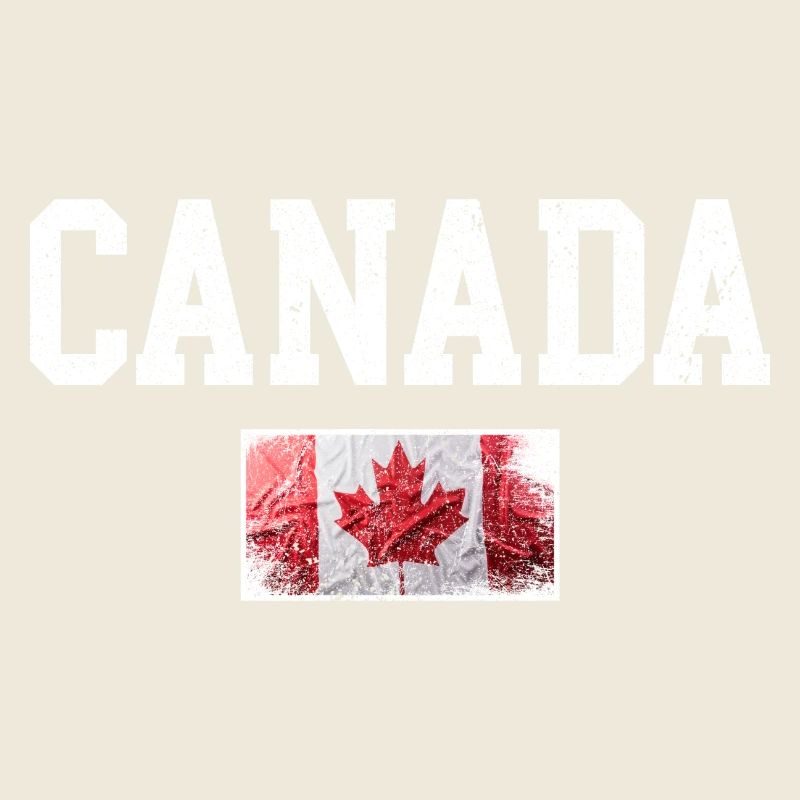 Distressed Canada Maple Flag
