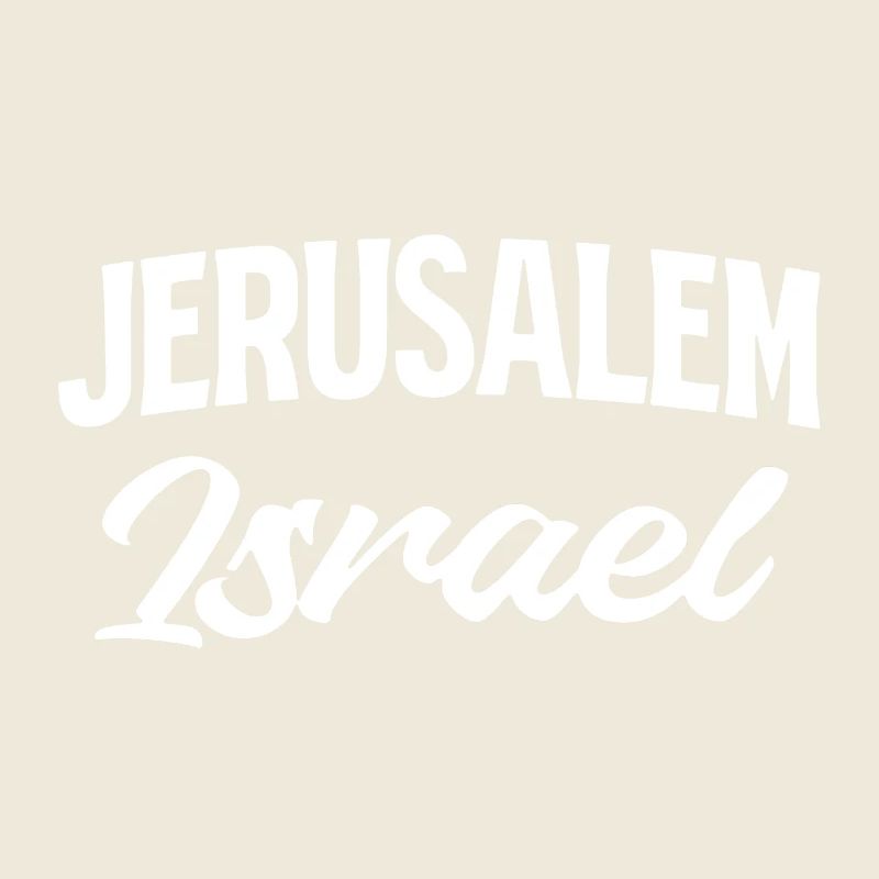Jerusalem Israel Script Stil