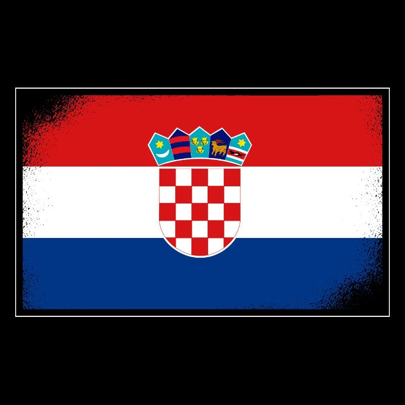Drapeau de la Croatie Adriatique Zagreb Drapeau croate