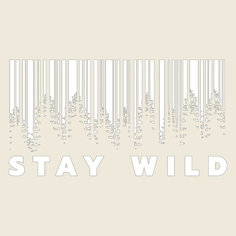 Stay Wild Forest Barcode