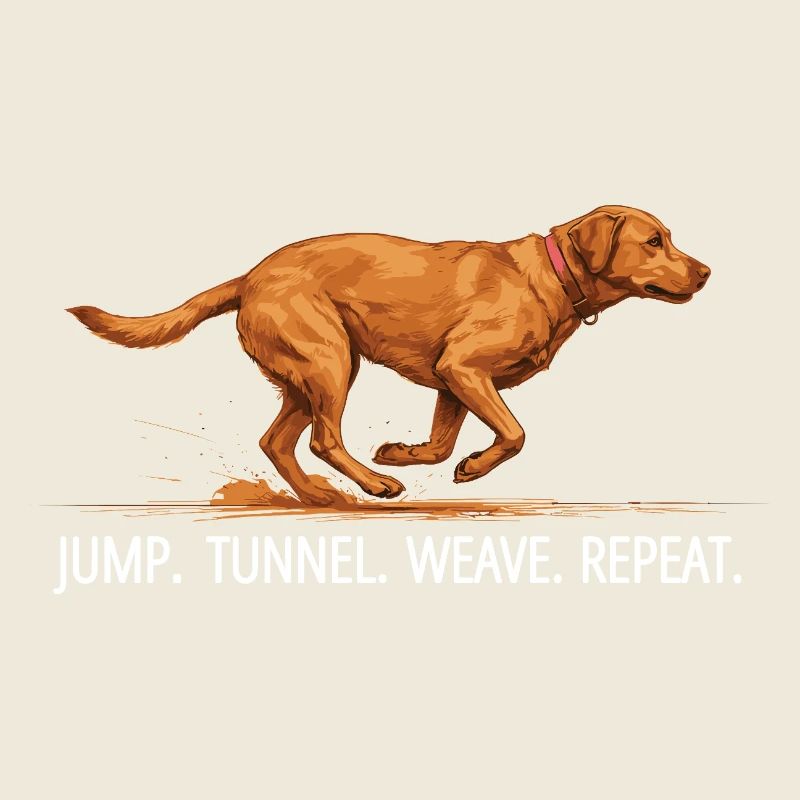 Agility Labrador Jump Tunnel Repeat