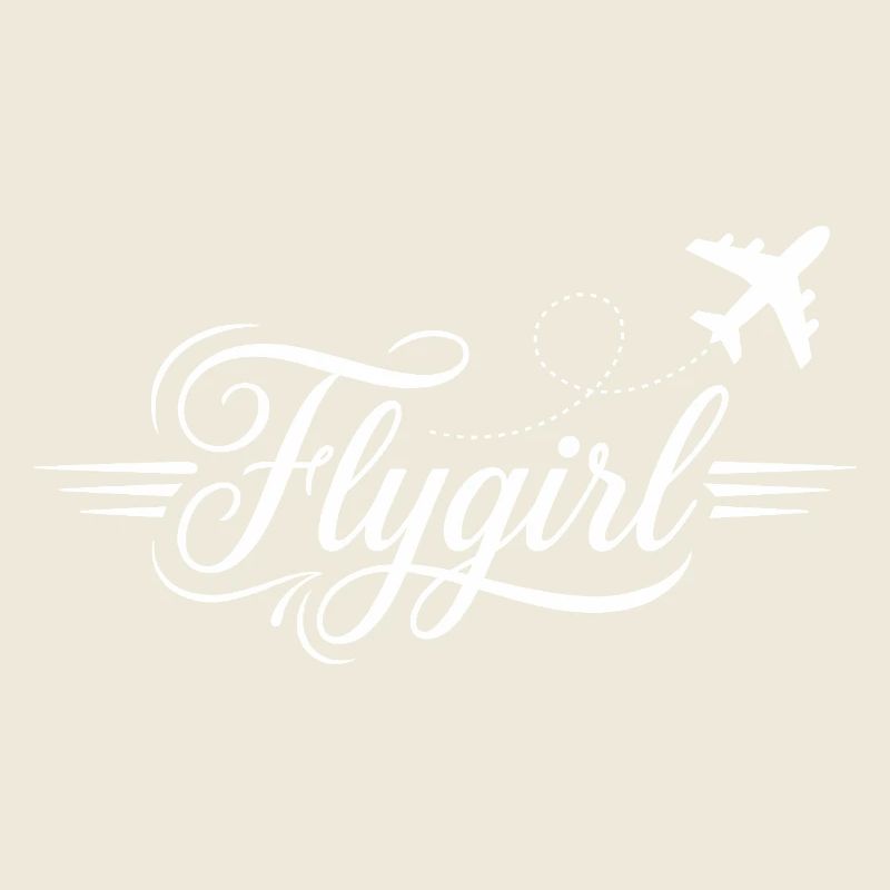 Flygirl Script mit Flugzeug-Schnörkel