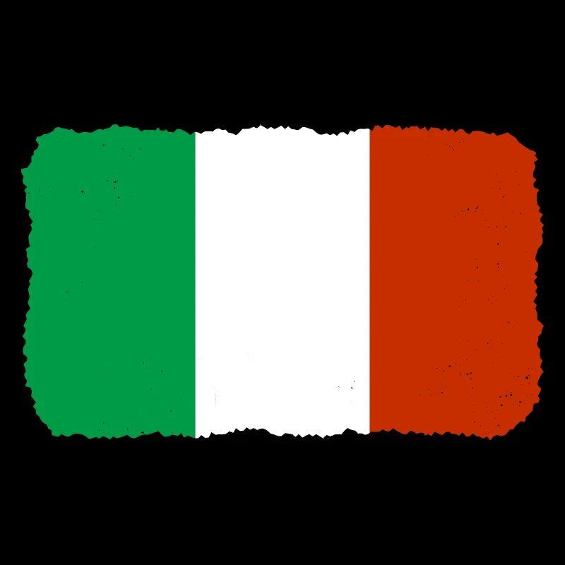 Drapeau de l’Italie Vintage Drapeau italien Look vieilli