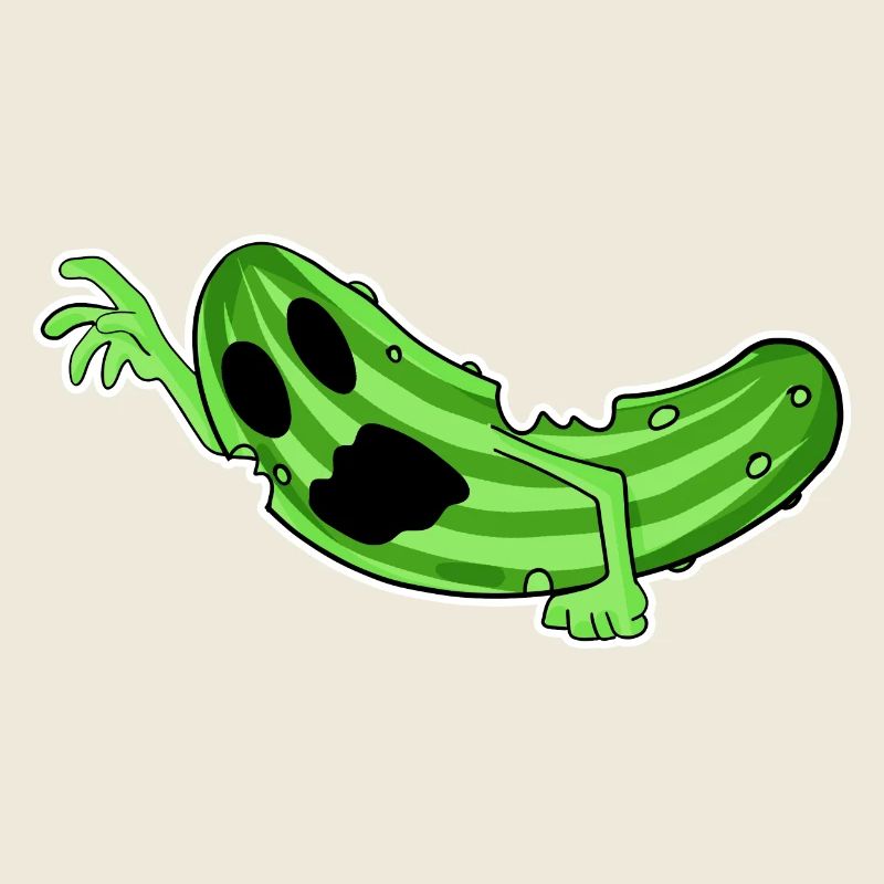 Horreur de concombre zombie