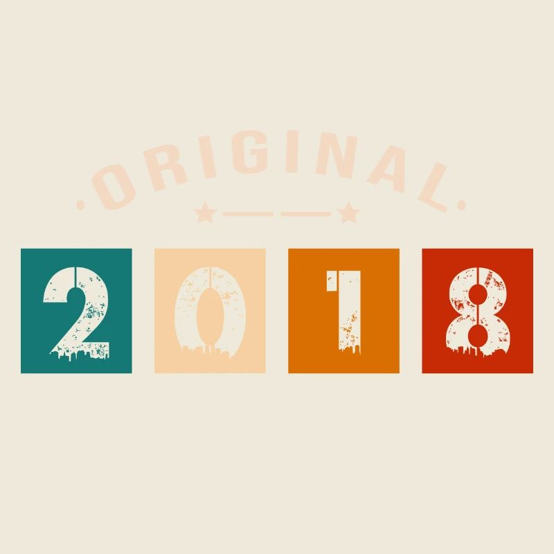 Original 2018 Vintage - Présent D’anniversaire 201